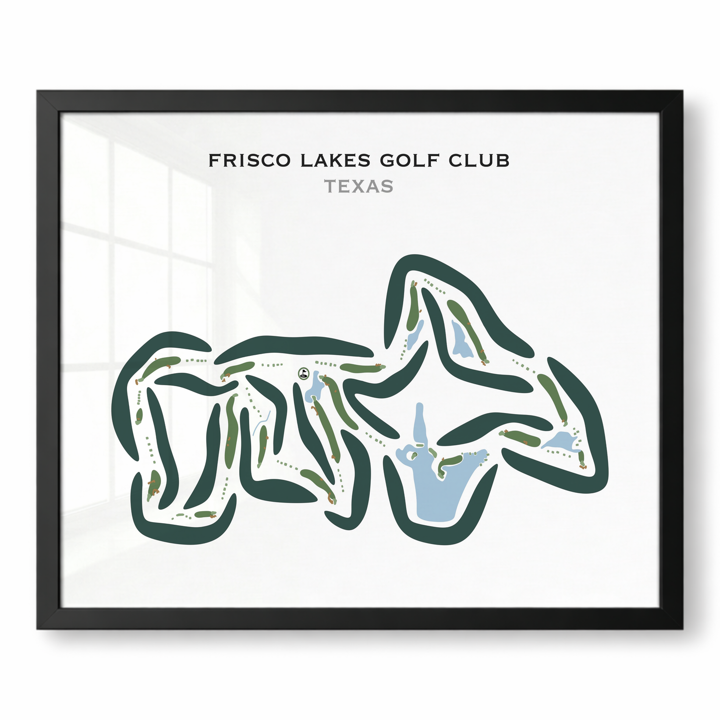 Frisco Lakes Golf Club, Texas - Printed Golf Courses