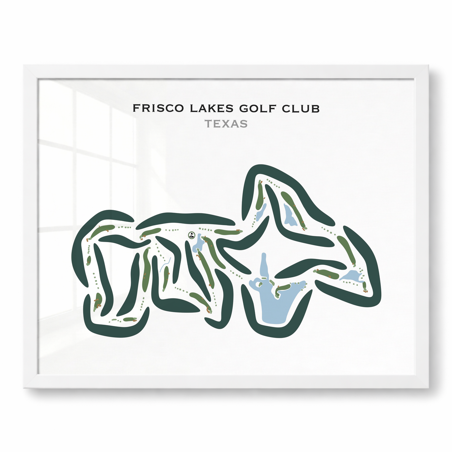 Frisco Lakes Golf Club, Texas - Printed Golf Courses