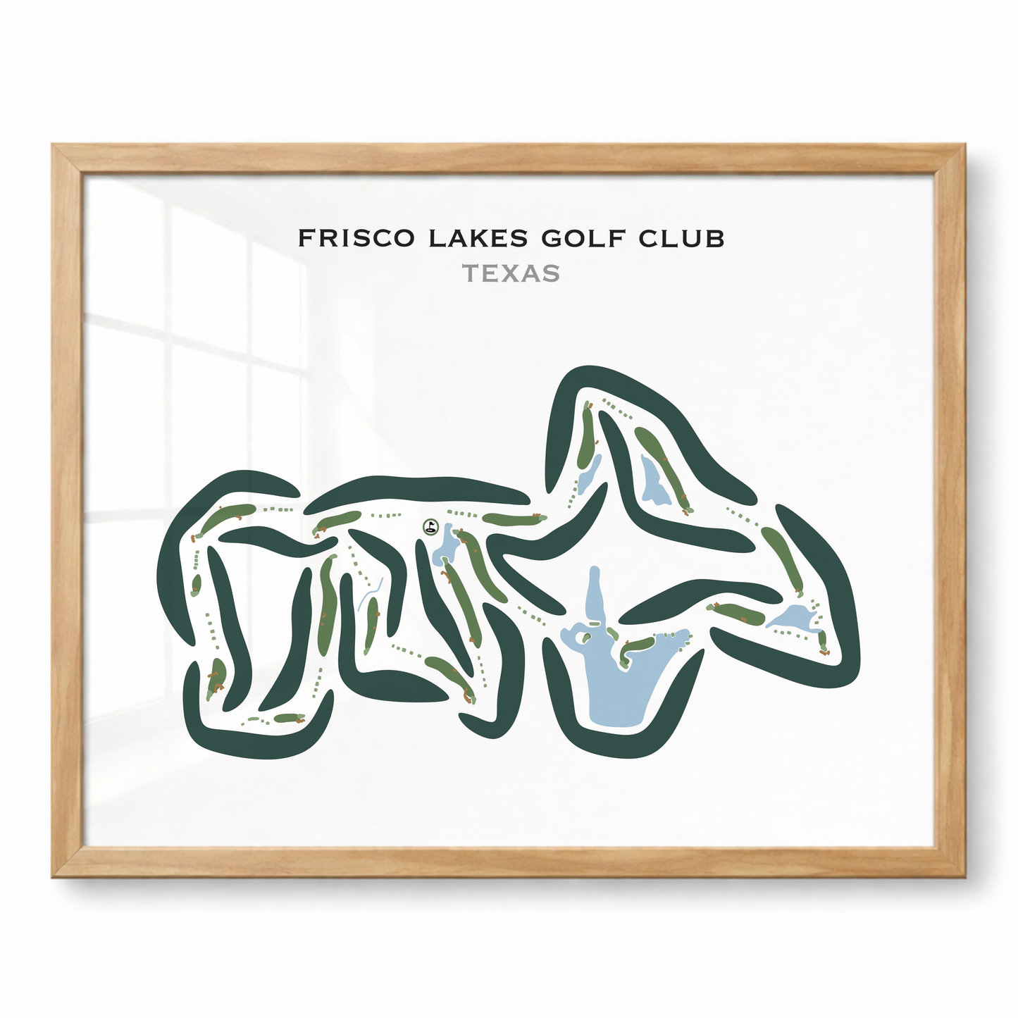 Frisco Lakes Golf Club, Texas - Printed Golf Courses