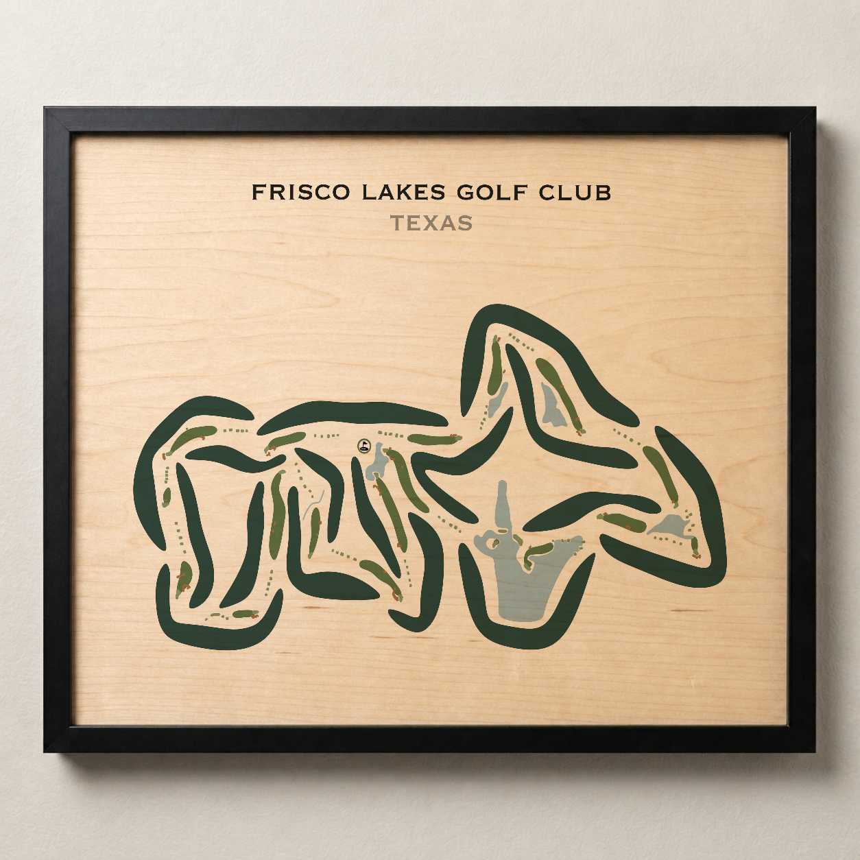Frisco Lakes Golf Club, Texas - Printed Golf Courses
