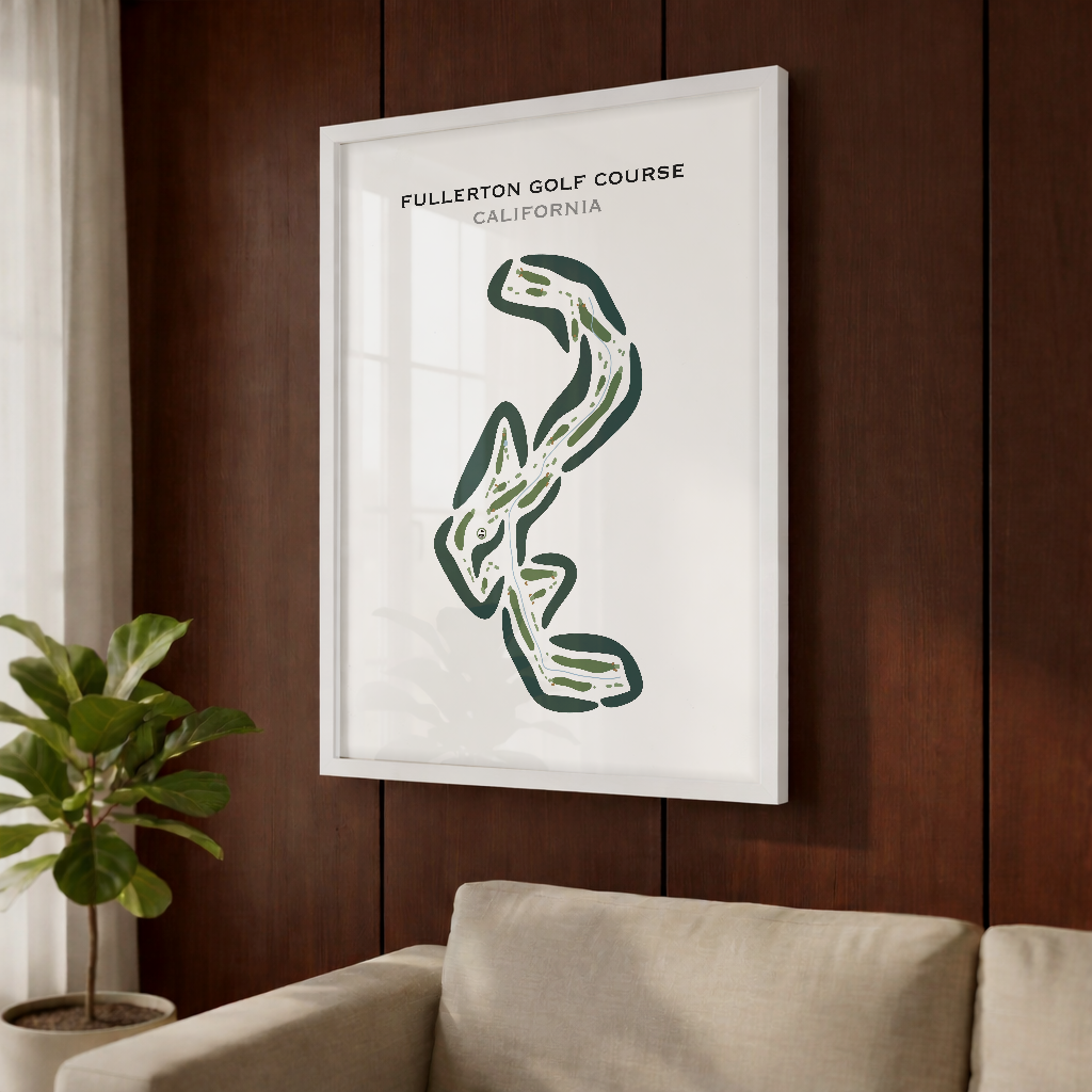 Fullerton Golf Course, California - Printed Golf Courses