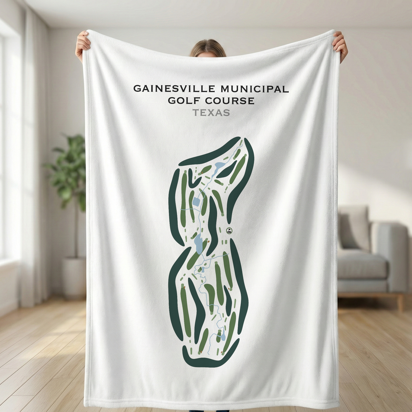 Gainesville Municipal Golf Course, Texas - Printed Golf Courses