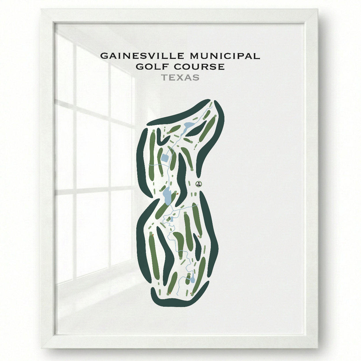 Gainesville Municipal Golf Course, Texas - Printed Golf Courses