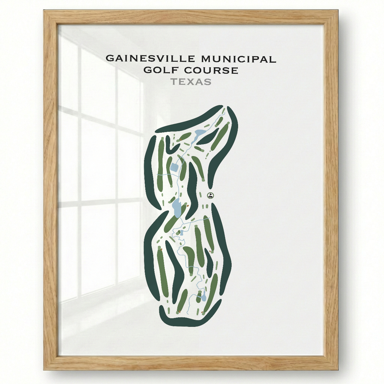 Gainesville Municipal Golf Course, Texas - Printed Golf Courses
