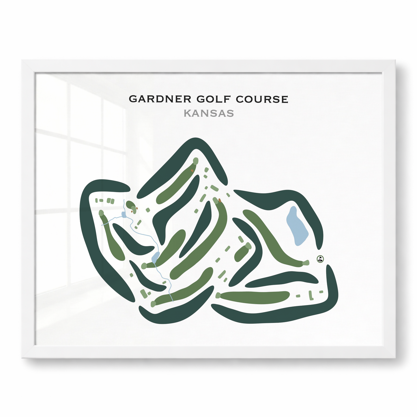 Gardner Golf Course, Kansas - Printed Golf Courses