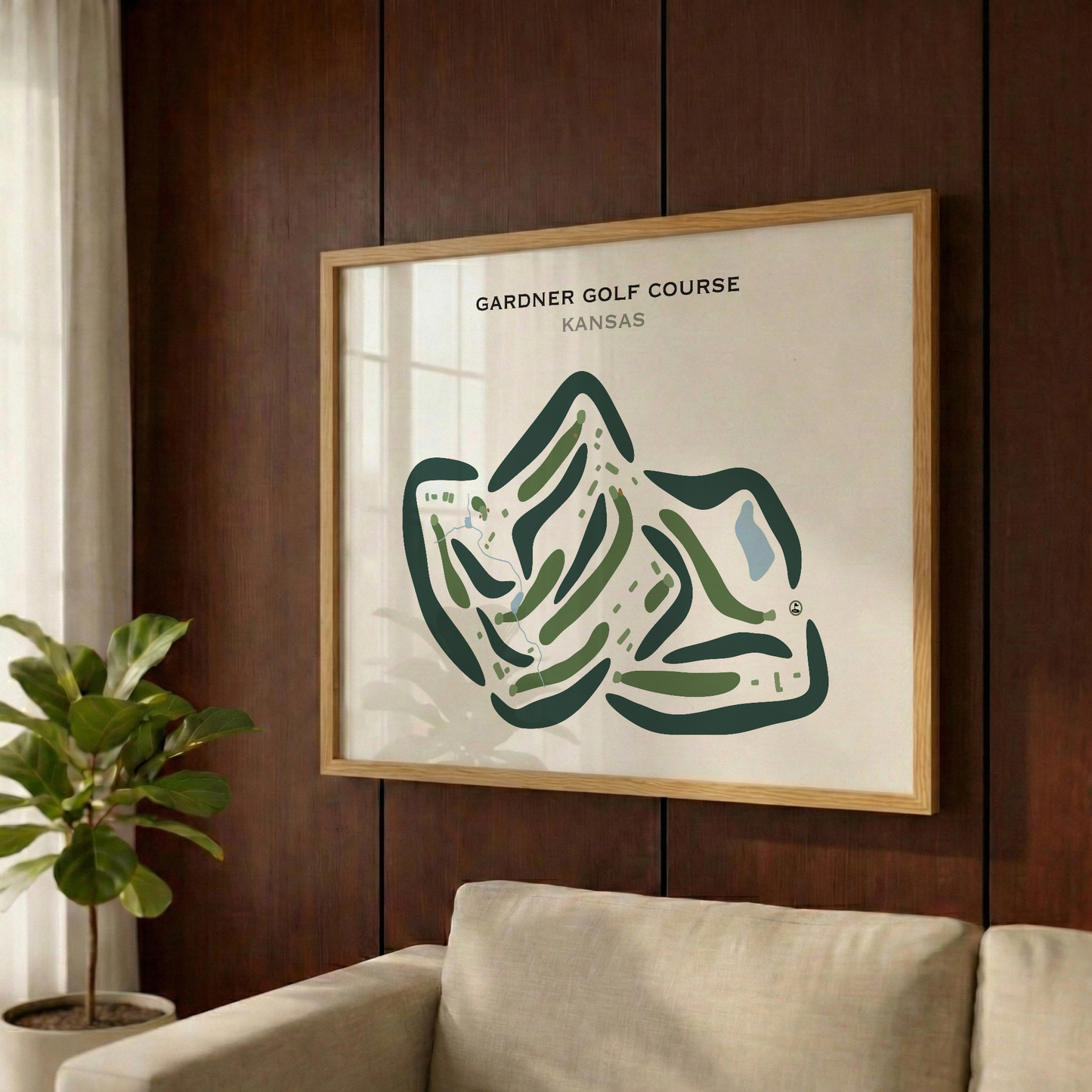 Gardner Golf Course, Kansas - Printed Golf Courses