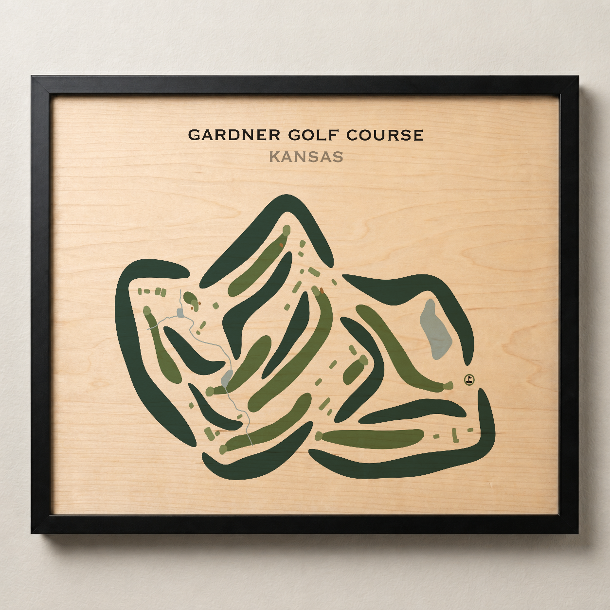 Gardner Golf Course, Kansas - Printed Golf Courses