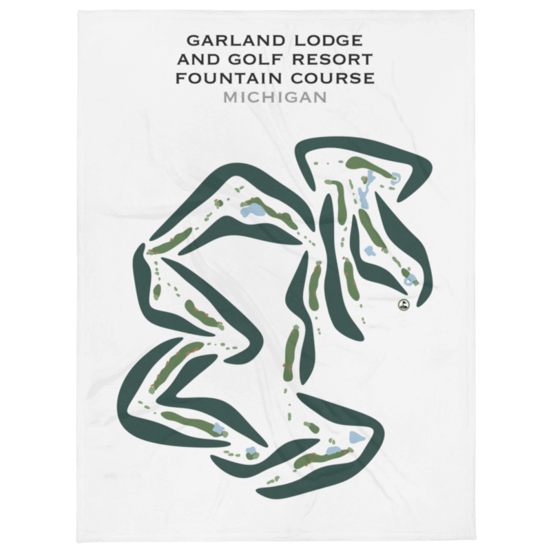 Garland Lodge & Golf Resort - Fountains Course, Michigan - Printed Golf Courses