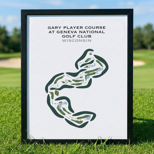 Gary Player Course at Geneva National Golf Club, Wisconsin - Printed Golf Courses