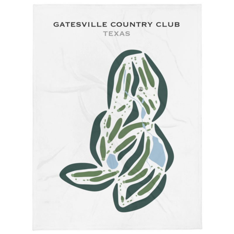 Gatesville Country Club, Texas - Printed Golf Courses