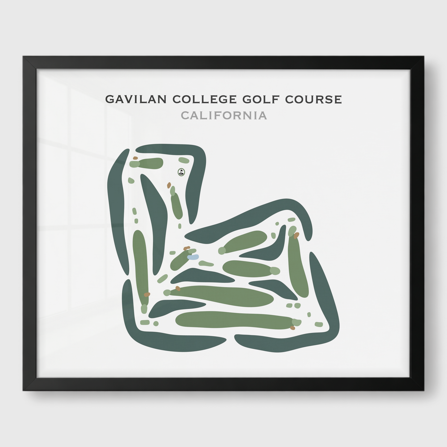 Gavilan College Golf Course, California - Printed Golf Courses