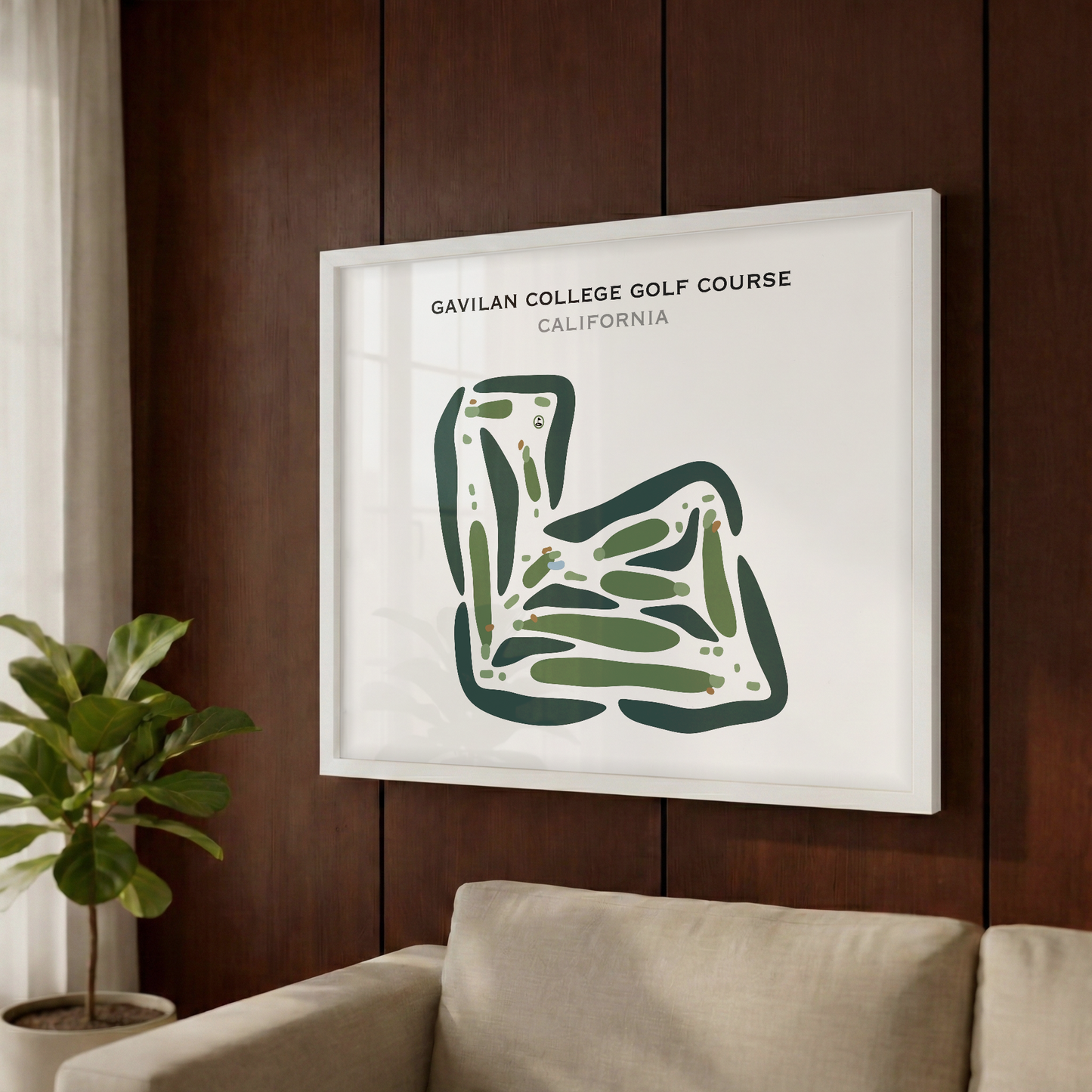 Gavilan College Golf Course, California - Printed Golf Courses