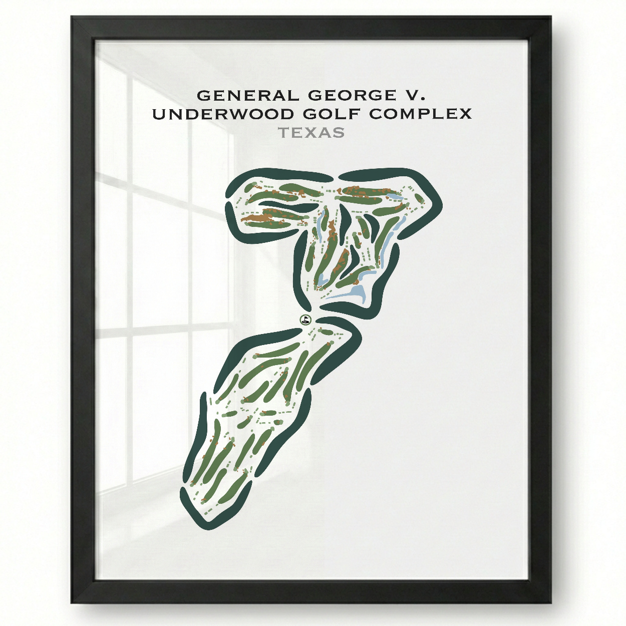 General George V. Underwood Golf Complex, Texas - Printed Golf Courses