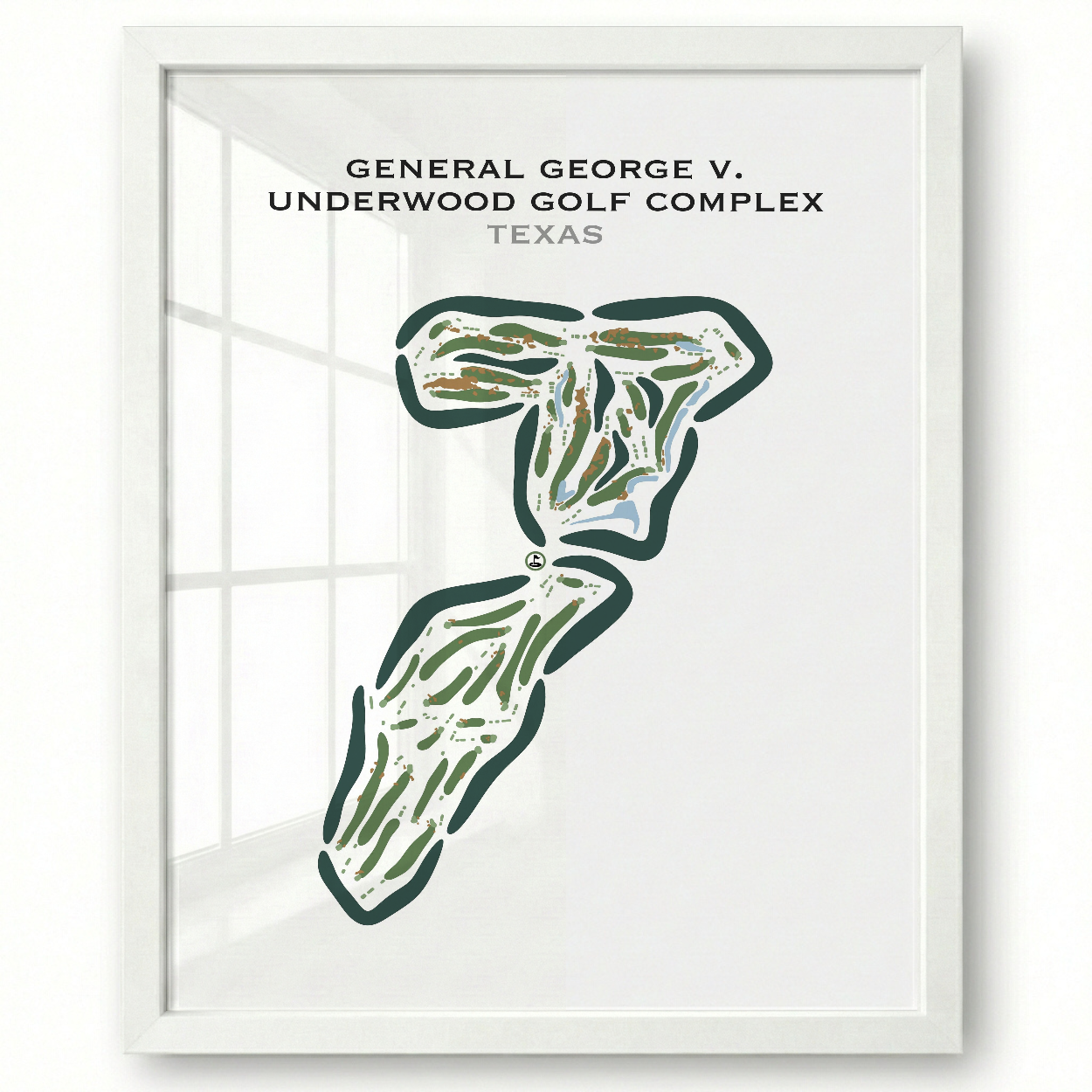 General George V. Underwood Golf Complex, Texas - Printed Golf Courses