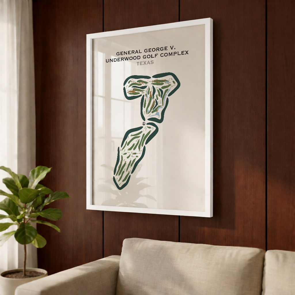 General George V. Underwood Golf Complex, Texas - Printed Golf Courses