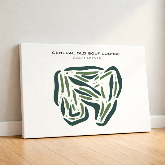 General Old Golf Course, California - Printed Golf Courses