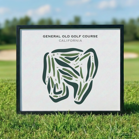 General Old Golf Course, California - Printed Golf Courses