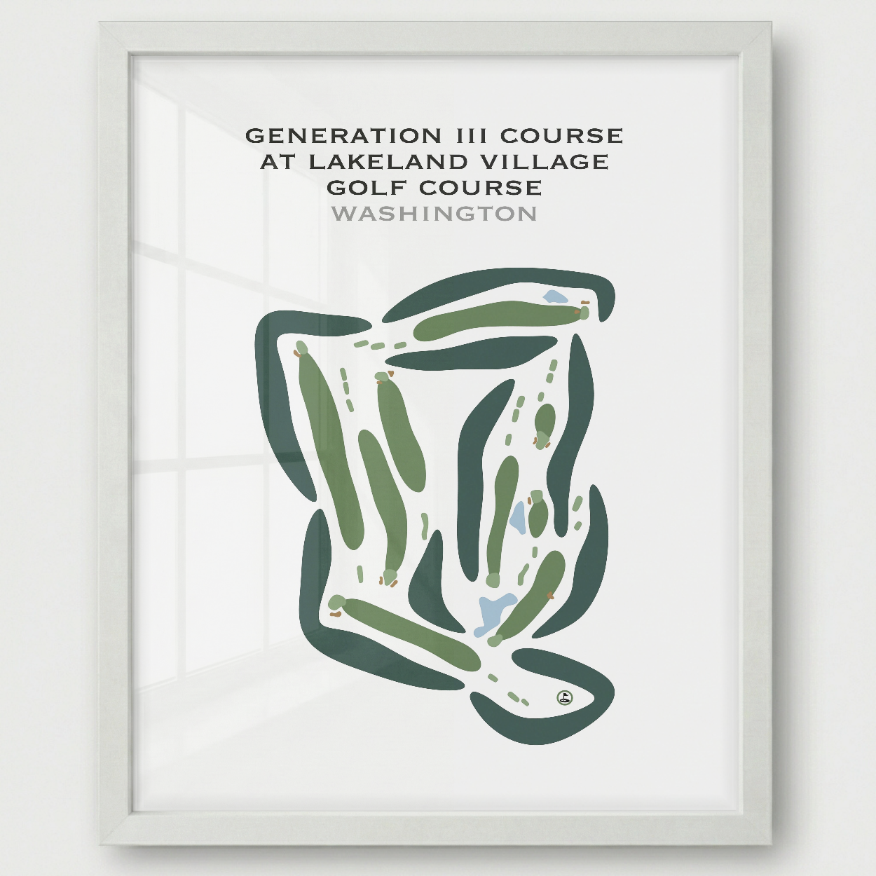 Generation III Course at Lake Land Village Golf Course, Washington - Printed Golf Courses