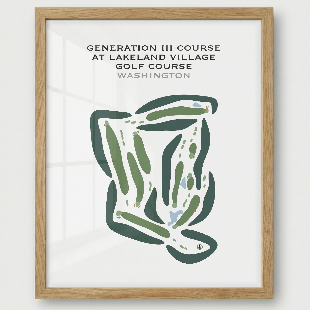 Generation III Course at Lake Land Village Golf Course, Washington - Printed Golf Courses