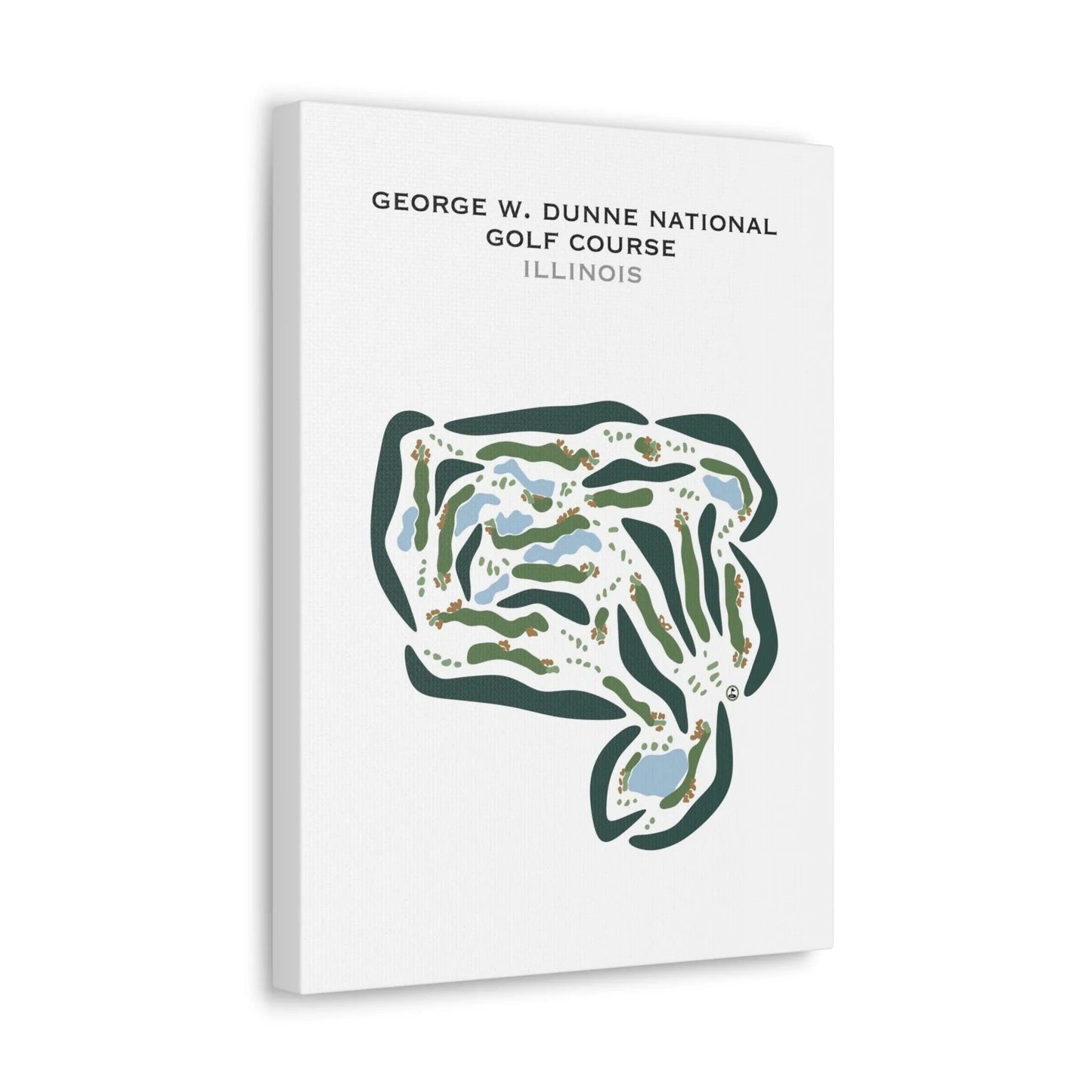 George W. Dunne National Golf Course, Illinois - Printed Golf Courses