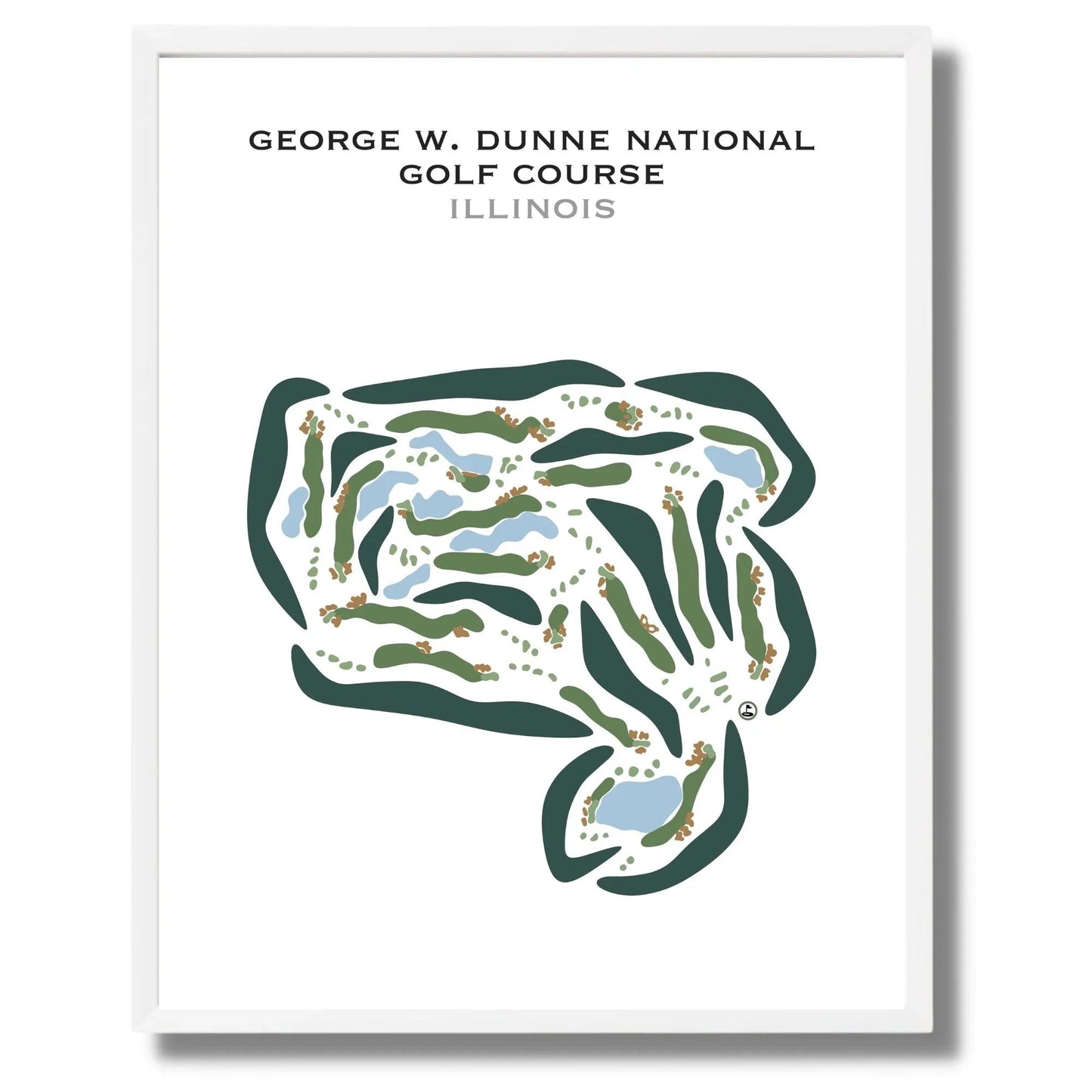 George W. Dunne National Golf Course, Illinois - Printed Golf Courses