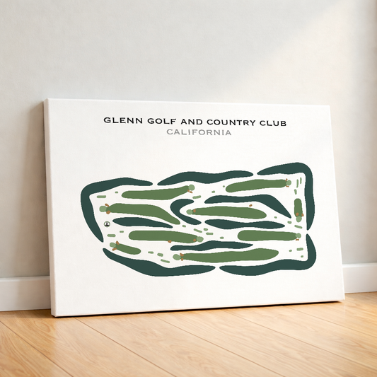 Glenn Golf & Country Club, California - Printed Golf Courses