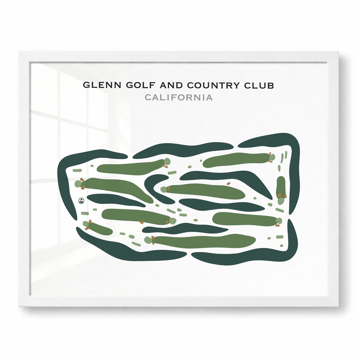 Glenn Golf & Country Club, California - Printed Golf Courses