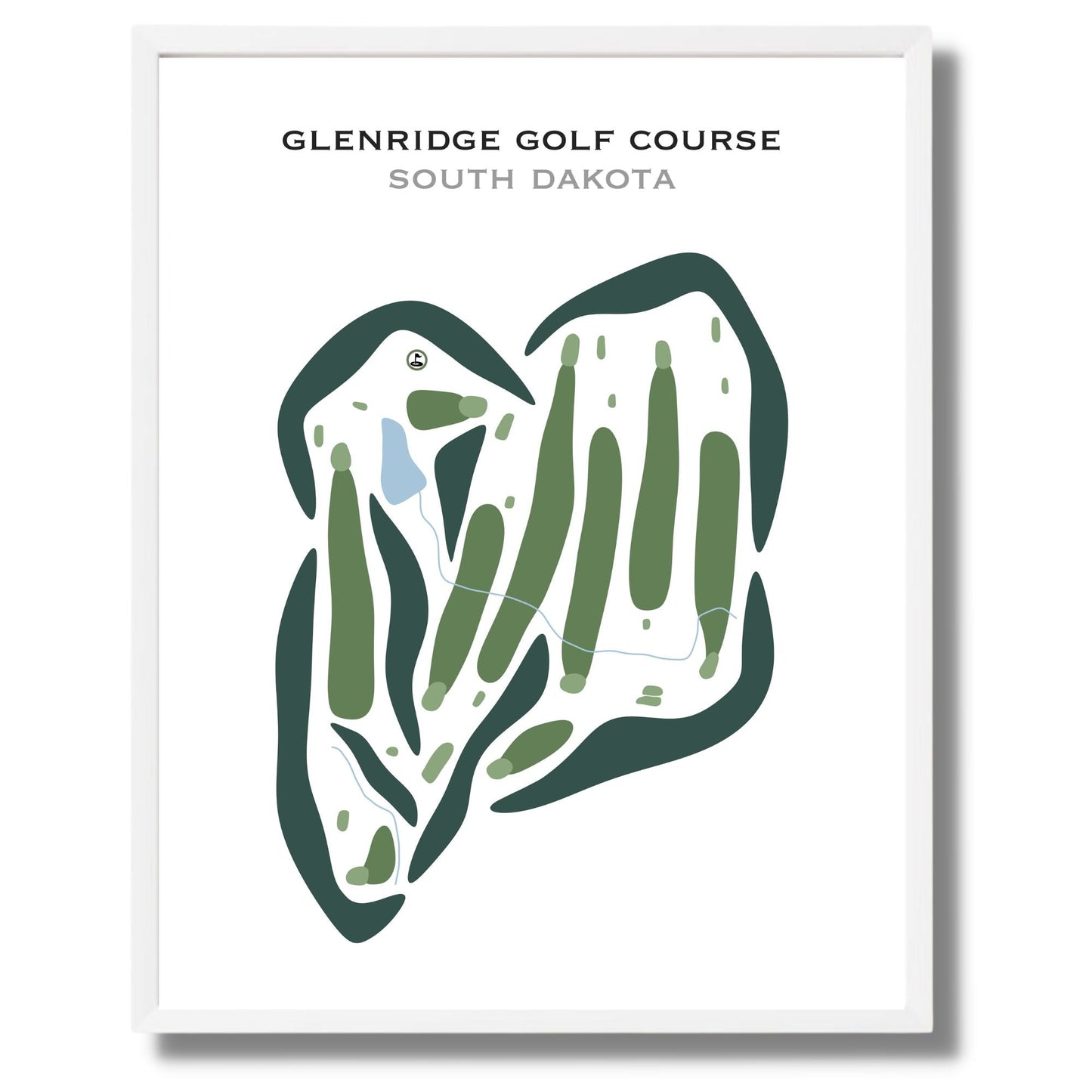 Glenridge Golf Course, South Dakota - Printed Golf Courses