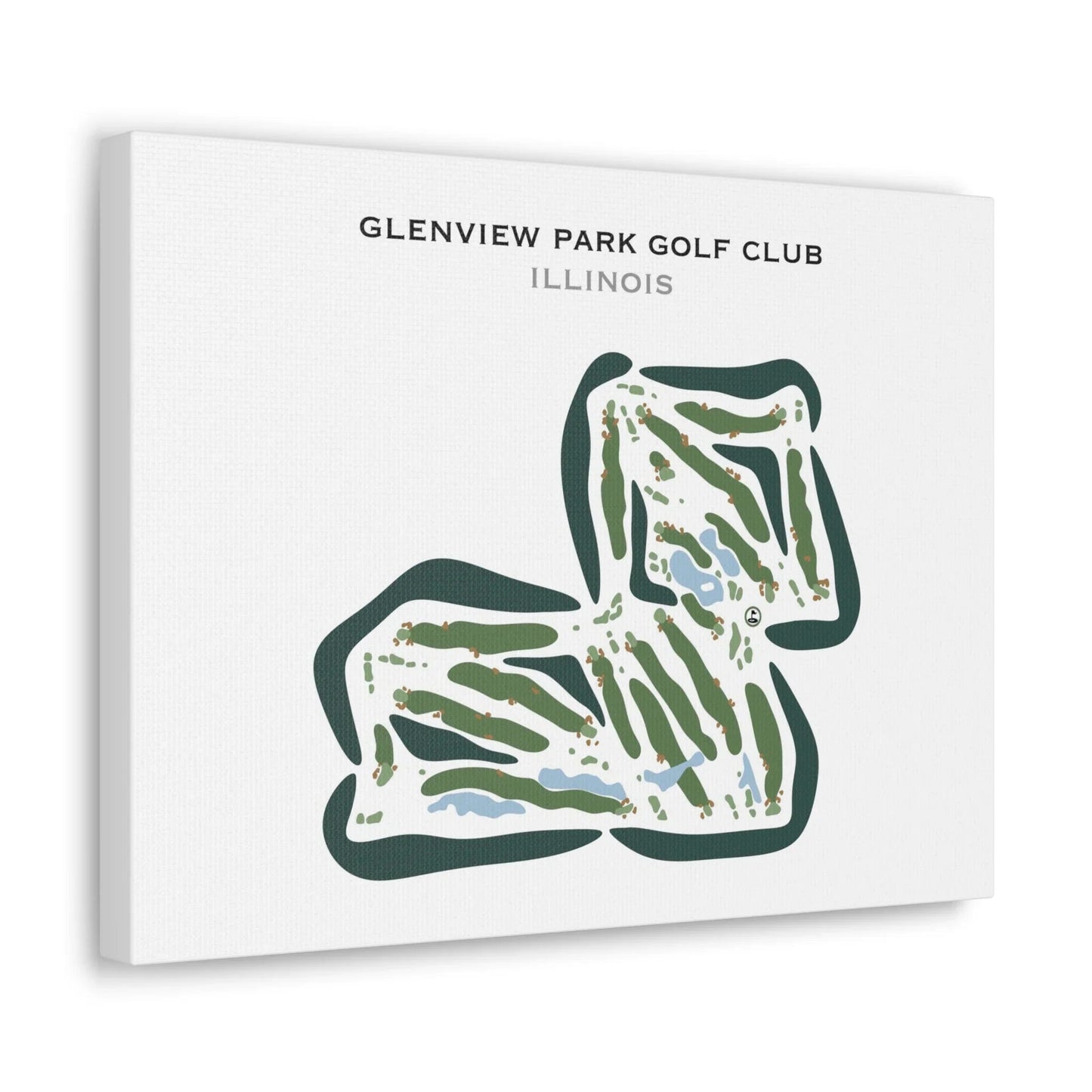 Glenview Park Golf Club, Illinois - Printed Golf Courses