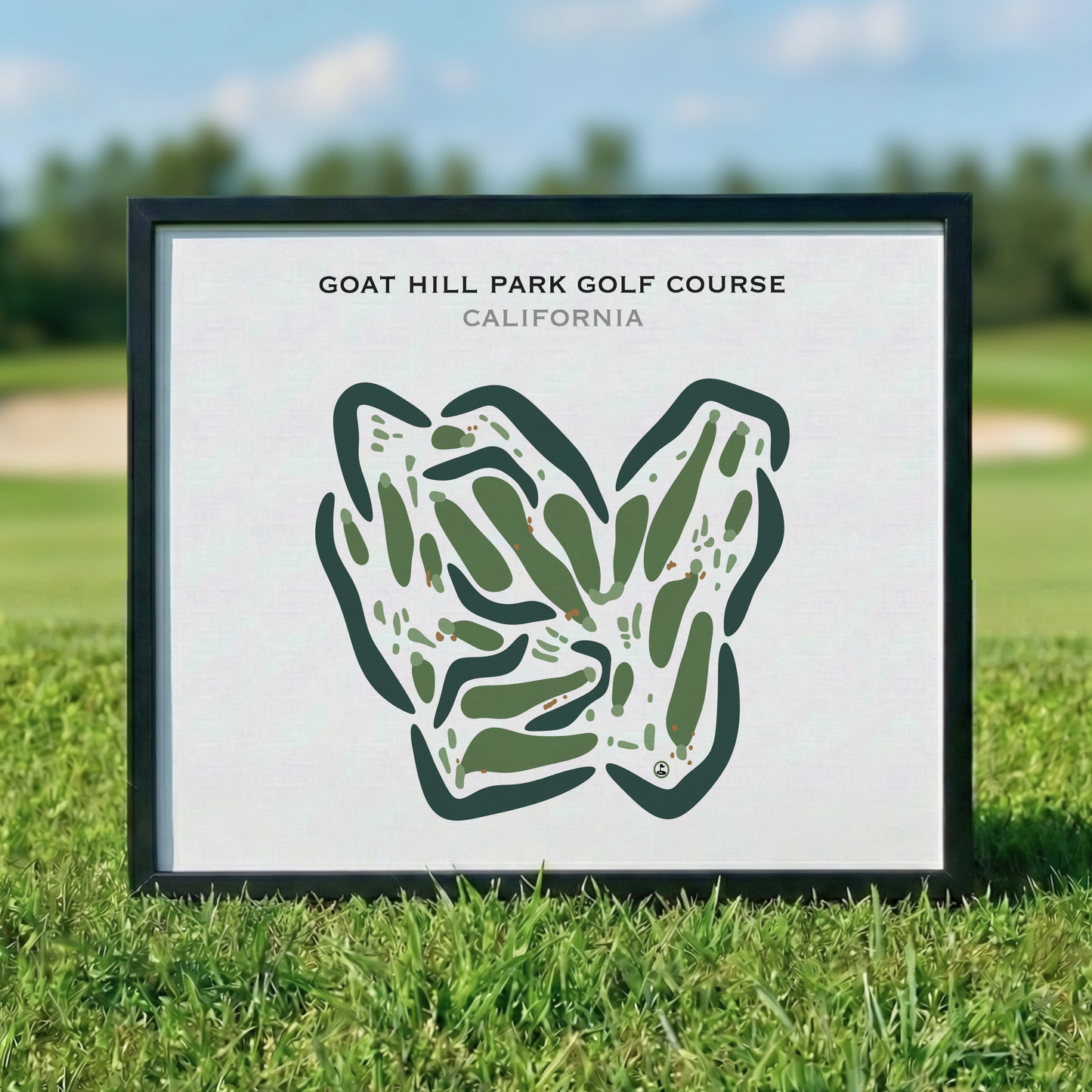 Goat Hill Park Course, California - Printed Golf Courses