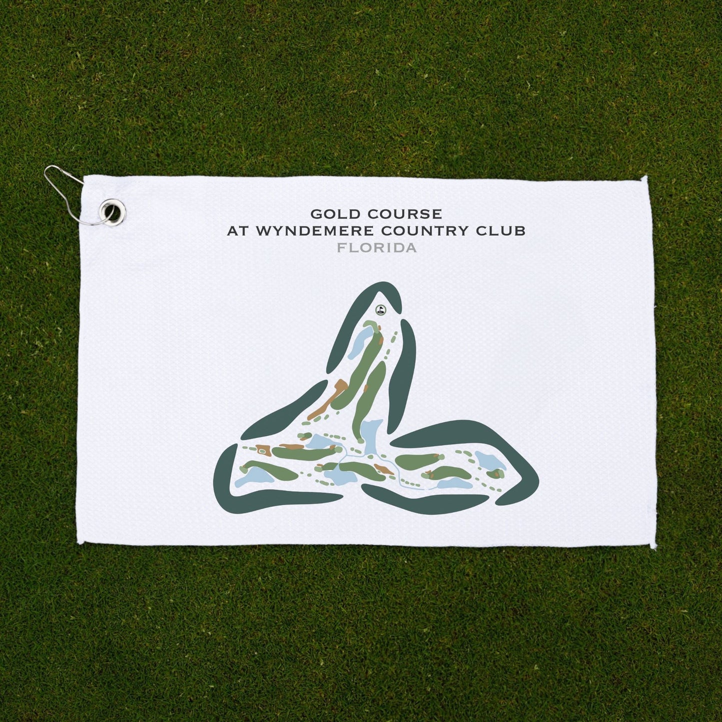 Gold Course at Wyndemere Country Club, Florida - Printed Golf Courses
