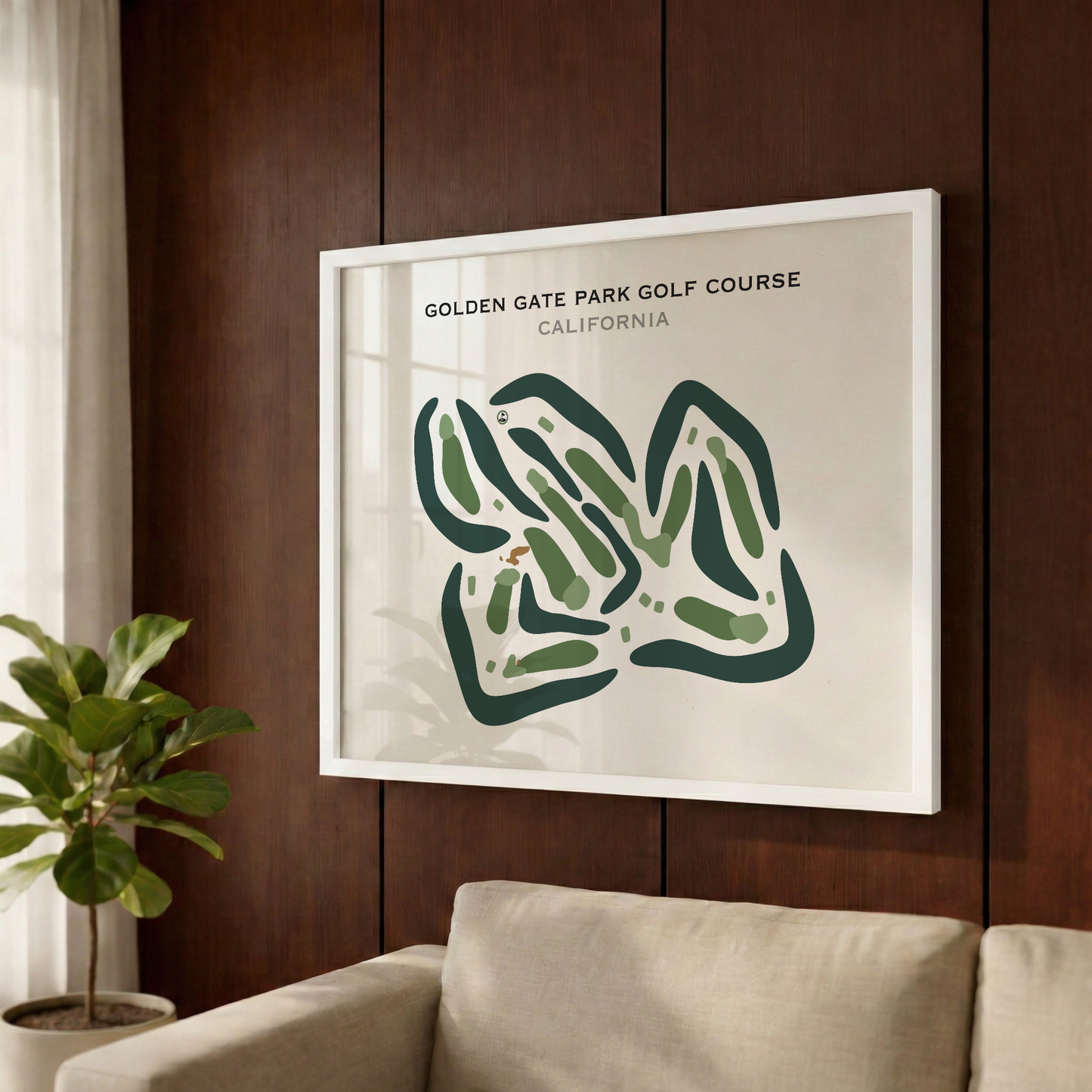 Golden Gate Park Golf Course, California - Printed Golf Courses
