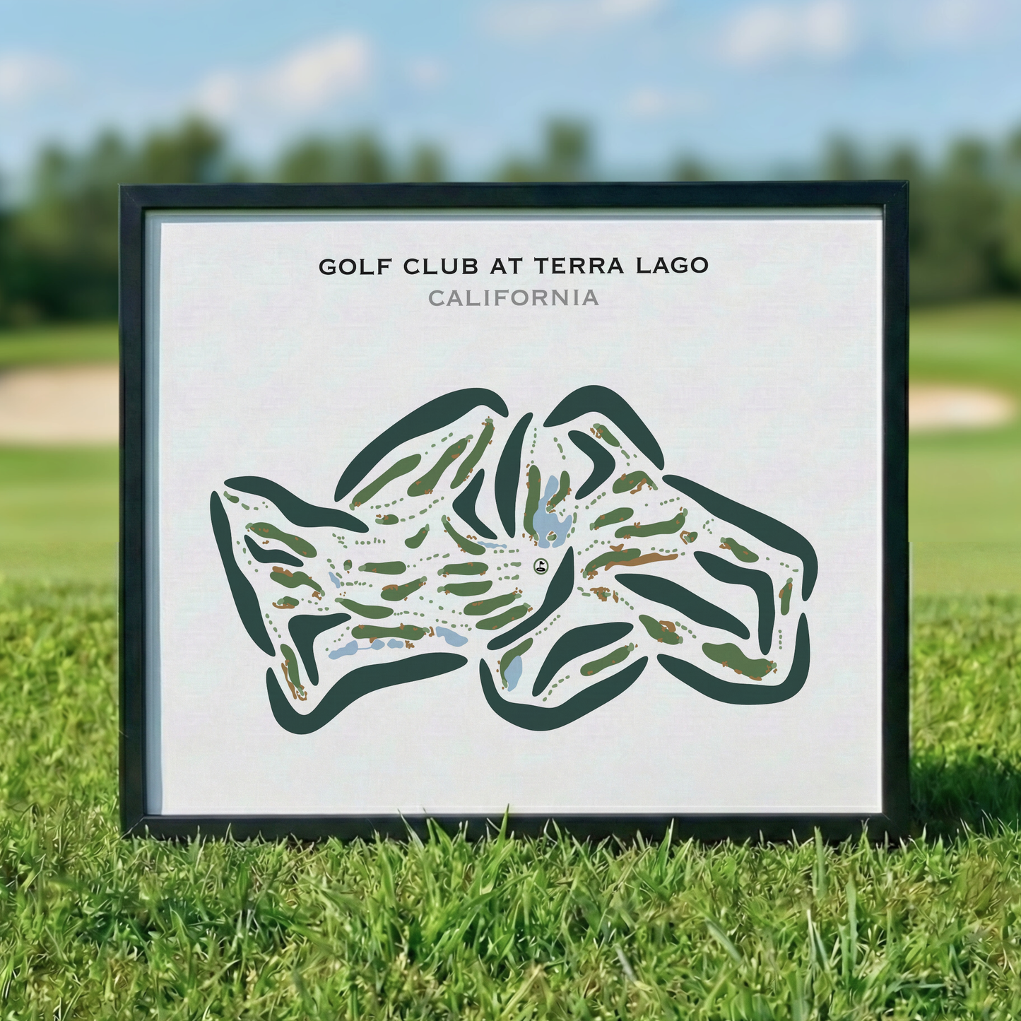 Golf Club At Terra Lago, California - Printed Golf Courses