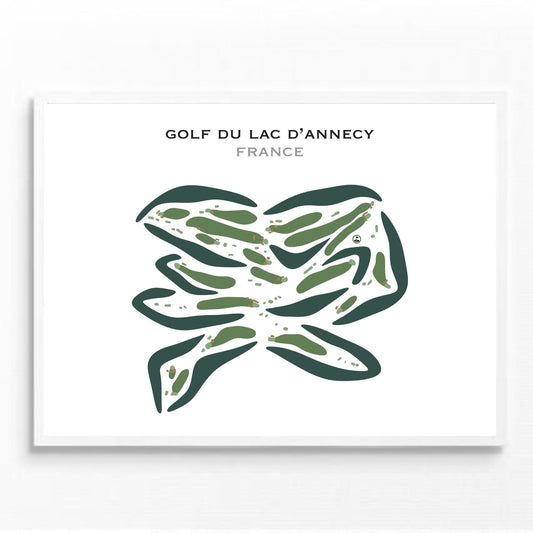 Golf du Lac d'Annecy, France - Printed Golf Courses