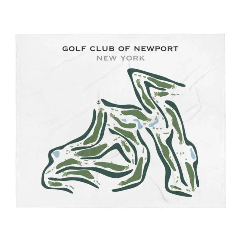 Golf Club of Newport, New York - Printed Golf Course