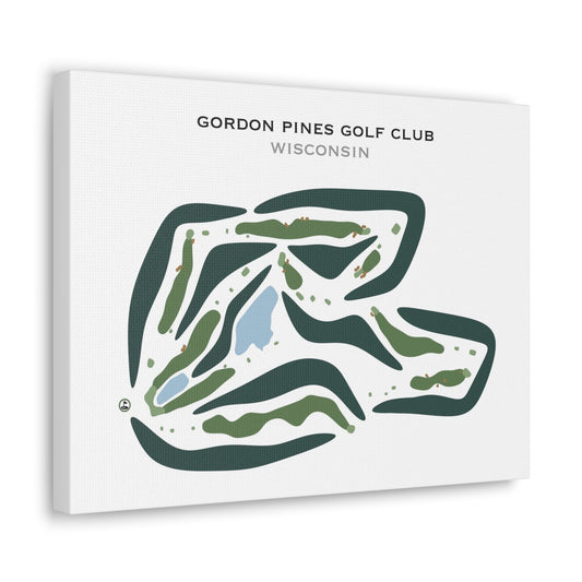 Gordon Pines Golf Club, Wisconsin - Printed Golf Courses