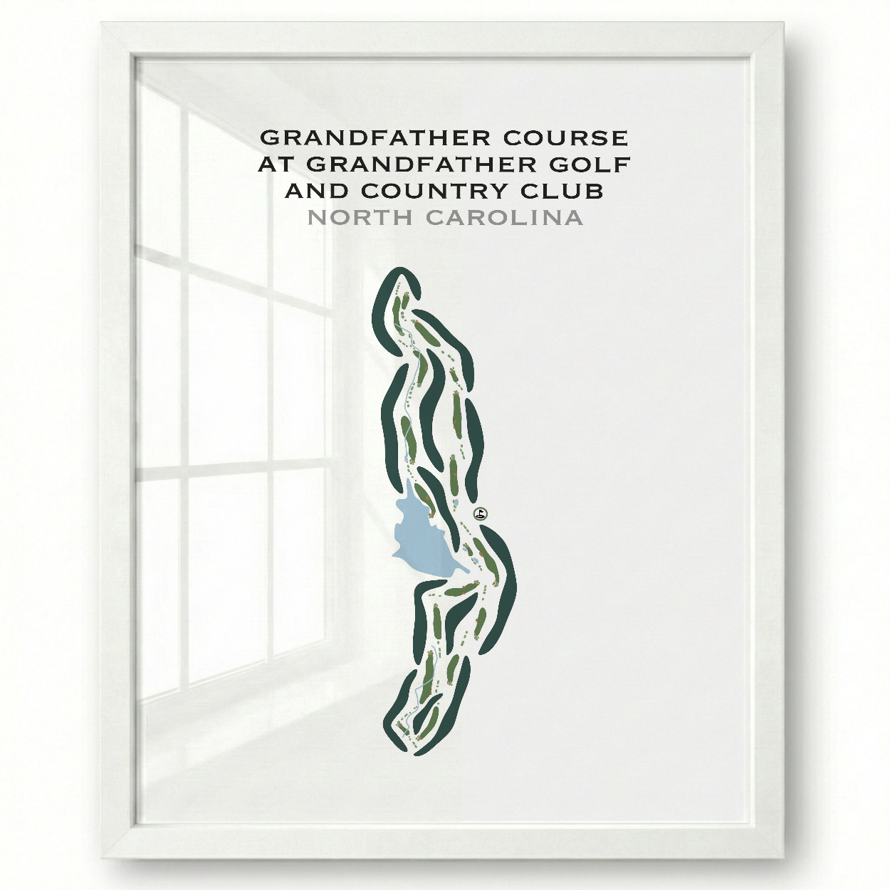 Grandfather Course at Grandfather Golf & Country Club, North Carolina - Printed Golf Courses