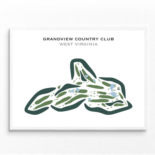 Grandview Country Club, West Virginia - Printed Golf Courses