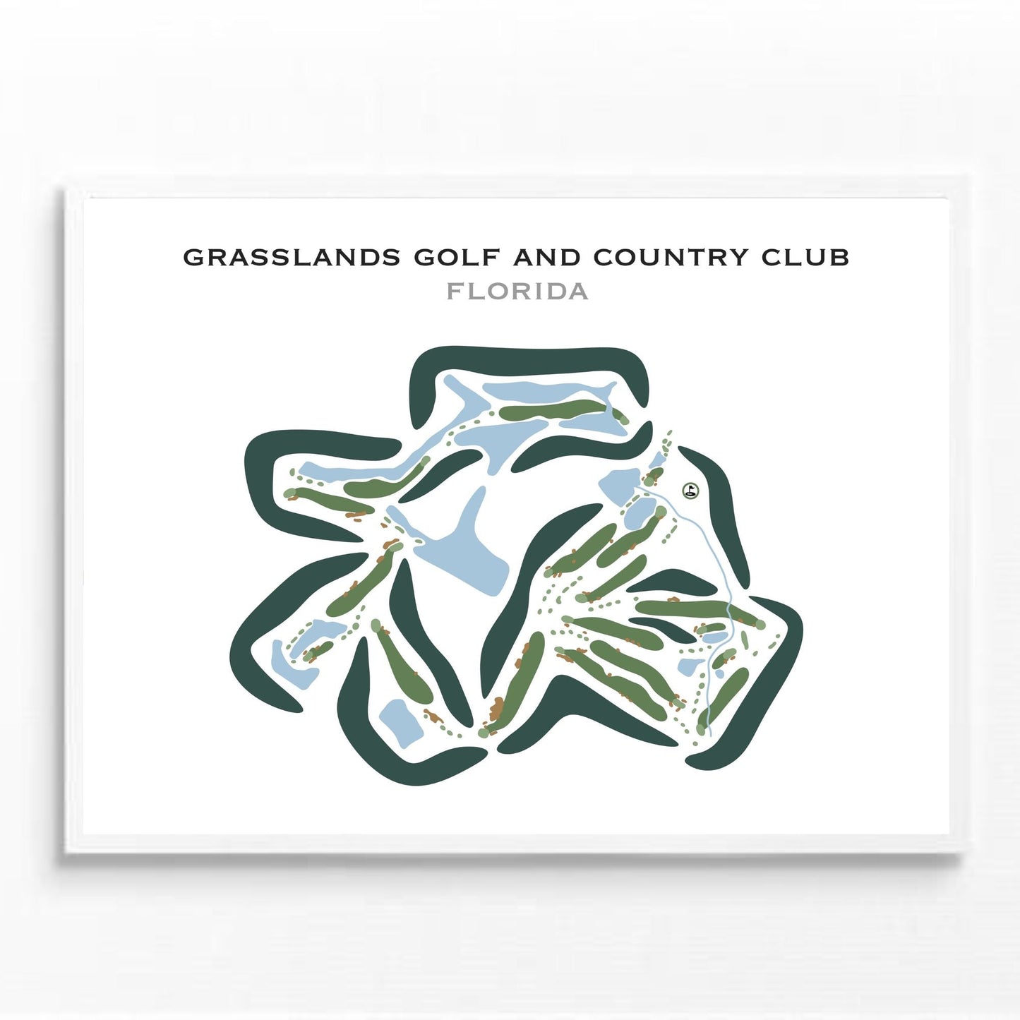 Grasslands Golf and Country Club, Florida - Printed Golf Courses