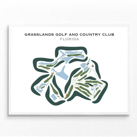 Grasslands Golf and Country Club, Florida - Printed Golf Courses