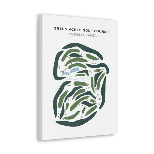 Green Acres Golf Course, Pennsylvania - Printed Golf Courses