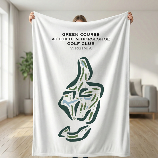 Green Course at Golden Horseshoe Golf Club, Virginia - Printed Golf Courses