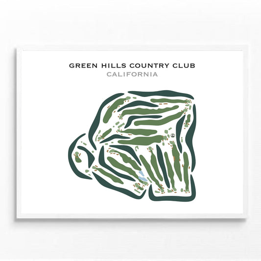 Green Hills Country Club, California (Landscape) - Printed Golf Courses