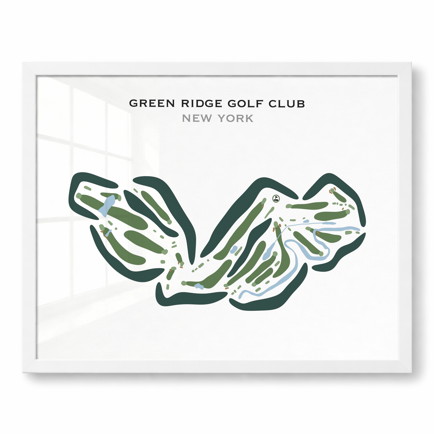 Green Ridge Golf Club, New York - Printed Golf Courses