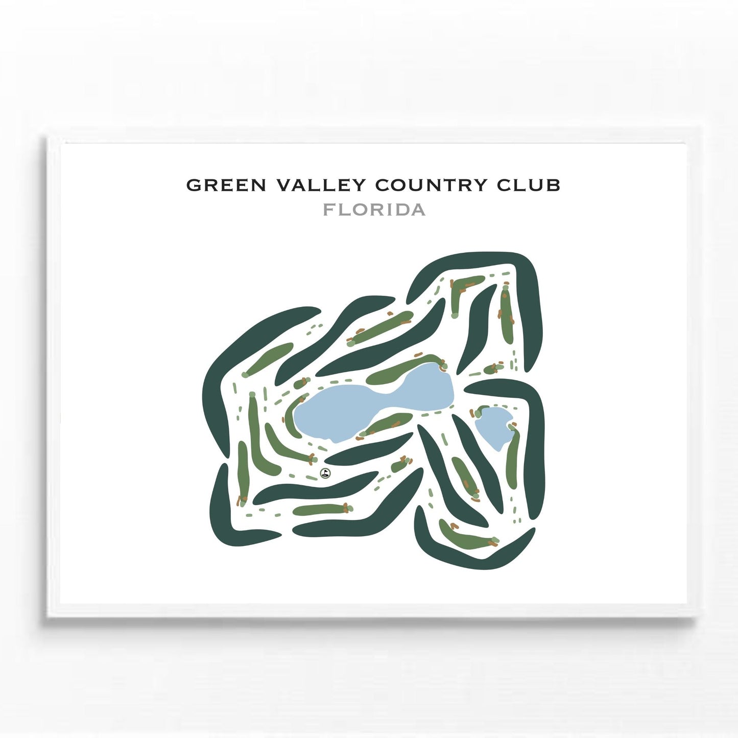 Green Valley Country Club, Florida - Printed Golf Courses