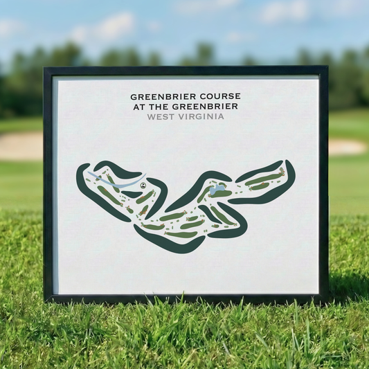 Greenbrier Course at The Greenbrier, West Virginia - Printed Golf Courses