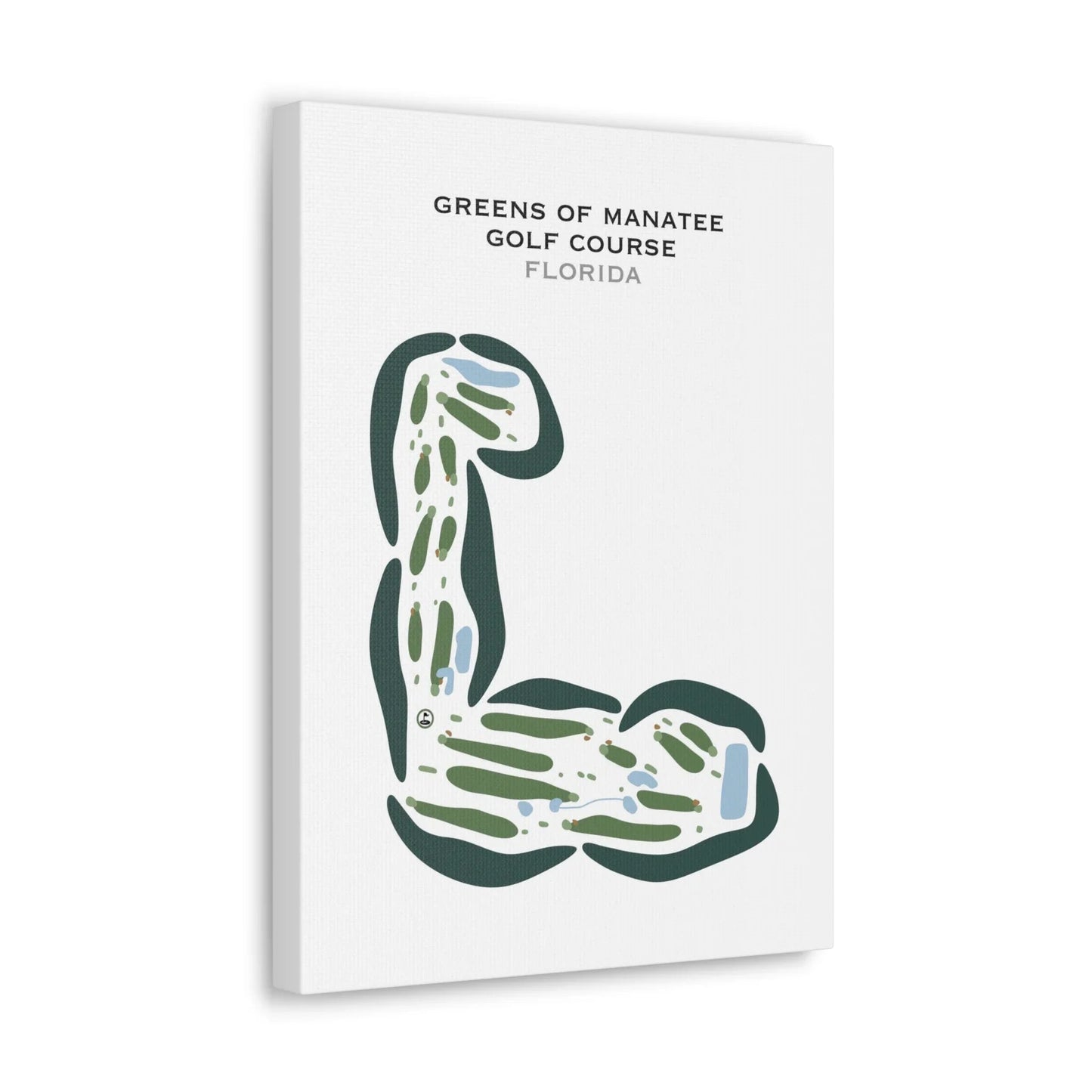 Greens of Manatee Golf Course, Florida - Printed Golf Courses