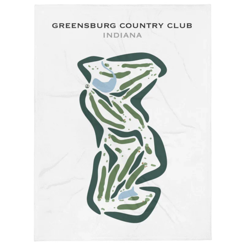 Greensburg Country Club, Indiana - Printed Golf Courses