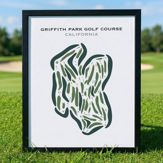 Griffith Park Golf Courses, California - Printed Golf Courses