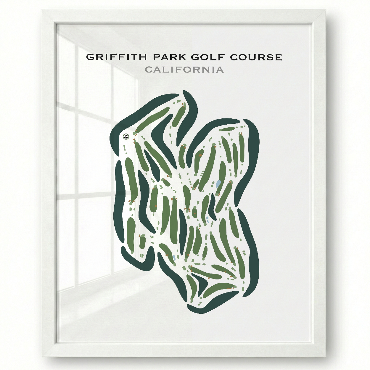 Griffith Park Golf Courses, California - Printed Golf Courses